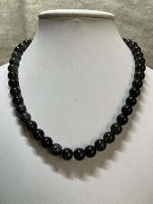 - Pietre Dure Forate a Filo - OSSIDIANA GRIGIA sfera 7,5-8 mm 50 pz ca.