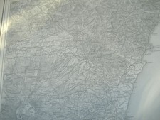 MAPPA 1897 DEL MONTE ETNA-CATANIA ,TIMBRO MARINA IMPERIALE TEDESCA, TAORMINA,