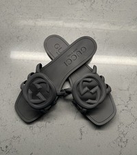 Sandali neri Gucci GG Palma -