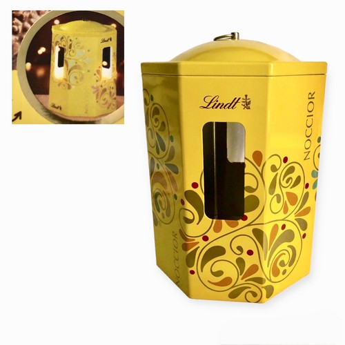 Scatola latta ottagonale - latta, lindt