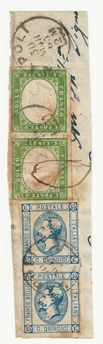 1863 regno italia frammento - regno, d'italia