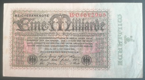 Germania banconota miliardo - banconota,
