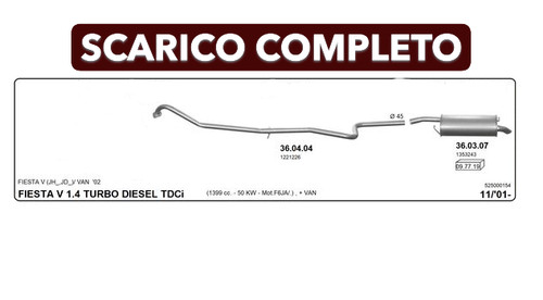 Scarico completo per - per, ford