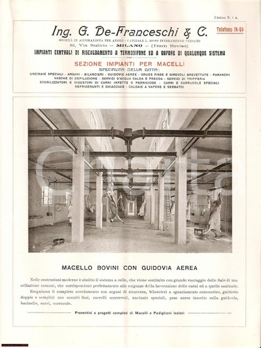 1930 milano macello bovini con - milano,