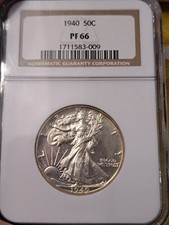 1940 50c ngc pf66