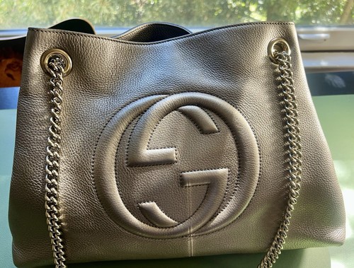 Borsa gucci soho metallizzata - borsa,