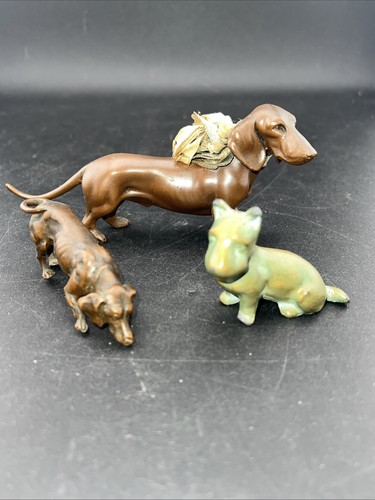 Tre cani vintage bronzo - vintage, in