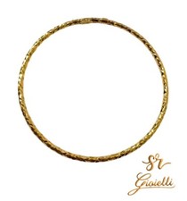 Bracciale Rigido in ORO GIALLO Diamantato Diametro 6.5cm  18 KT 750% List. 525€
