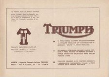 Brochure moto triumph - moto,