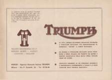 BROCHURE MOTO TRIUMPH TROPHY 500cc ed altri modelli  #355