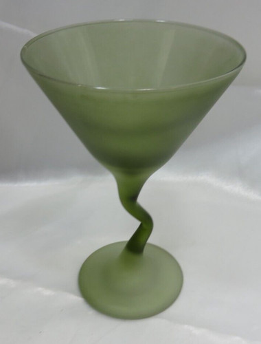Libbey green frosted stem - green,