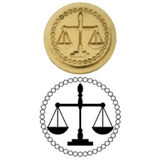 Scales of Justice Wax Stamp