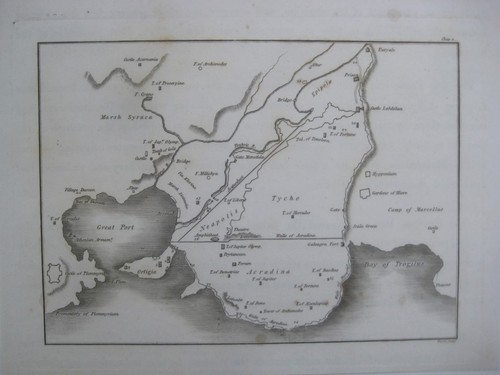 Mappa originale 1807 siracusa - originale,