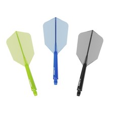 CUESOUL ROST 77 Albero per Freccette Integrato e Volo, Forma Sottile-Colore Trasparente 1