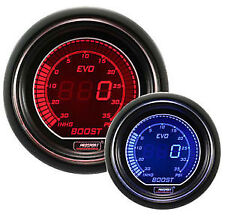 Manometro Strumento PROSPORT 52mm Pressione Turbo -1+3 BAR Rosso/Blu DIGITALE