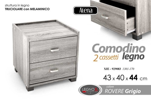 Comodino moderno cassetti - comodino,
