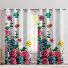 Set 2 pezzi tende ad anello