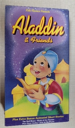 Aladdin friends vhs vcr - aladdin,