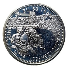 [NC] SVIZZERA - 50 FRANCHI TIRI FEDERALI 1997 PROOF (a025)