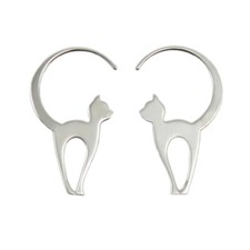 Orecchini a forma di gatto in