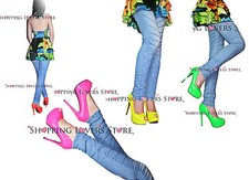 SCARPE DONNA DECOLLETE FLUO