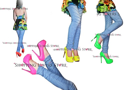 Scarpe donna decollete fluo - scarpe,