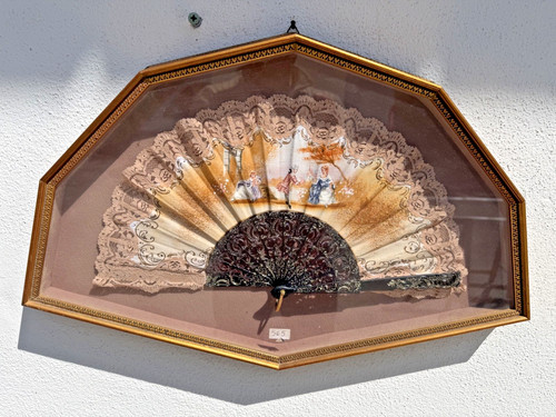 Ventaglio antico seta - antico, in