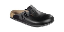 BIRKENSTOCK Zoccolo Boston SL Taglia 43 W. Normale Nero Tomaia: Pelle EN...