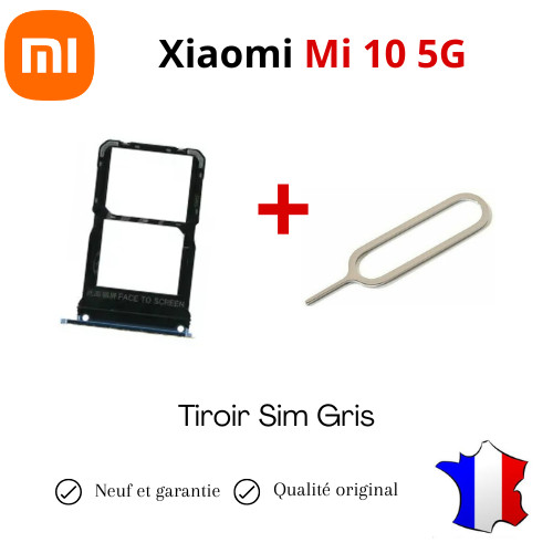 Tiroir sim gris pour xiaomi - pour,