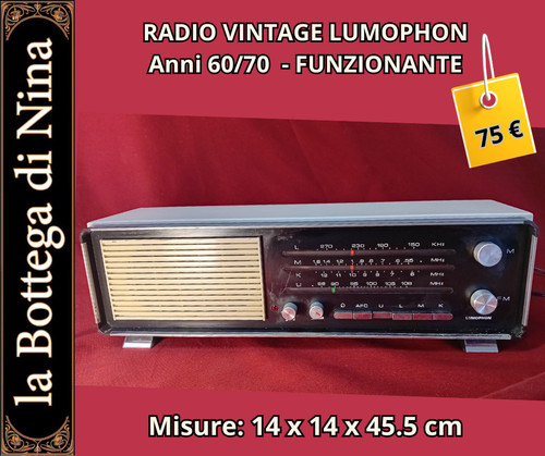 Radio vintage lumophon - vintage,