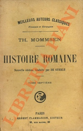 Mommsen histoire - mommsen,