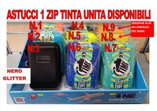 ASTUCCIO TINTA UNITA ONE TIME 1 ZIP CON TRE SCOMPARTI INTERNI COMPLETO DI TUTTO