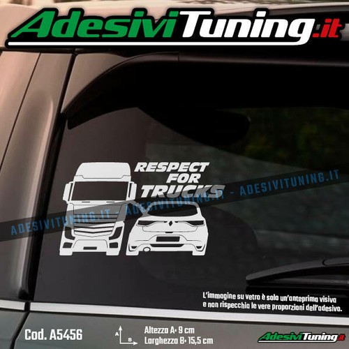 Adesivo respect for trucks - respect,