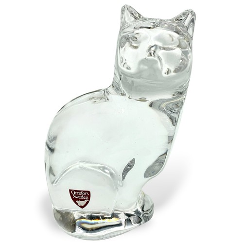 Statuina gatto cristallo