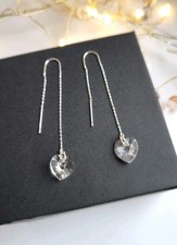Orecchini a Filo con Cristalli