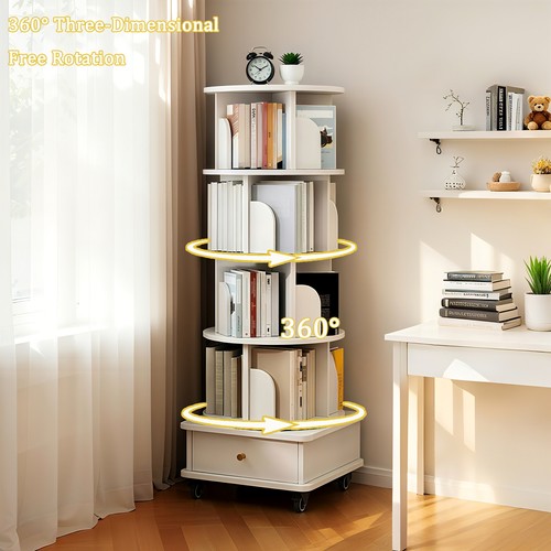 Libreria girevole ripiani - libreria, 5