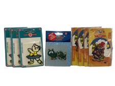 8 DECALCOMANIE TERMOADESIVE CON FERRO STIRO PER ABBIGLIAMENTO TESSUTO CM 8-11