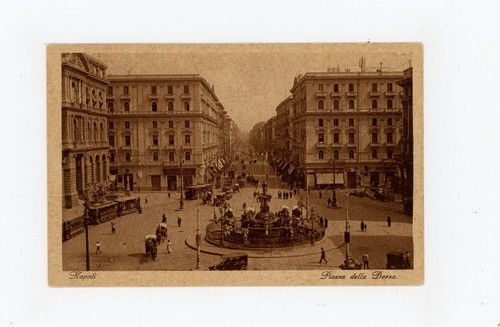 Cartolina napoli piazza - -,