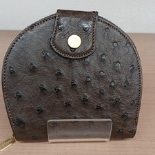 Portafoglio pieghevole BAG LIORE modello marrone struzzo condizione B BAG LIORE