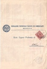 LEONI 10 CENT 8-9-1928 MESSINA