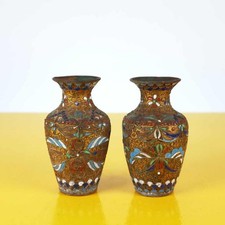 Eleganti vasi smaltati in rame