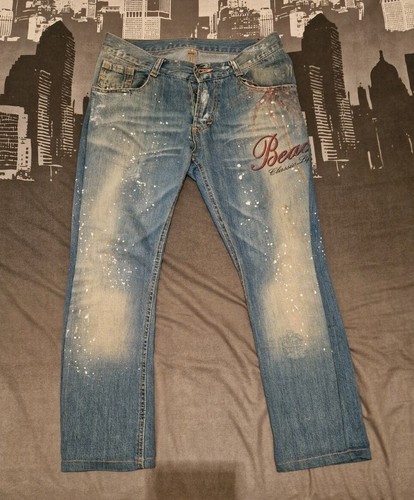 Jeans uomo denim disegni palme - disegni,