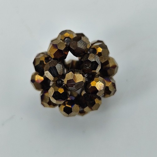 Ciondolo marrone oro sfera