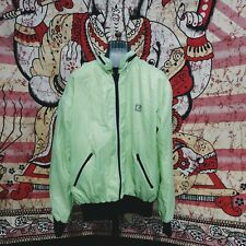 GIACCA TUTA CAPPUC TRACKTOP INLINE LAINATE MILANO GREEN STRIPES L UNICORN HOODED