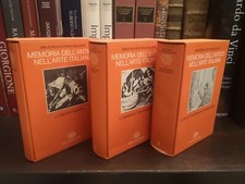 MEMORIA DELL'ANTICO NELL'ARTE ITALIANA 3 vv Settis EINAUDI Biblioteca storia  