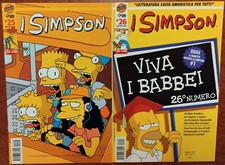 I SIMPSON n. 23 con ADESIVI Ed. Macchia Nera Anno 2000 Bongo Comics Simpsons