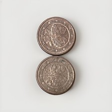 2 Monete Da 1 Centesimo “tedesca” del 2002.