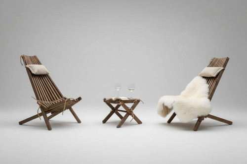 Wooden patio lounge - wooden,