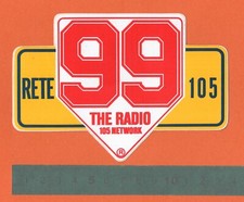 Adesivo Sticker Vintage Autocollant Aufkleber Emittenti Radio Tv RADIO RETE 105