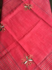 Centro Tavola Natalizio tovaglia di NATALE Rossa decorata cm 90x90 nuova 